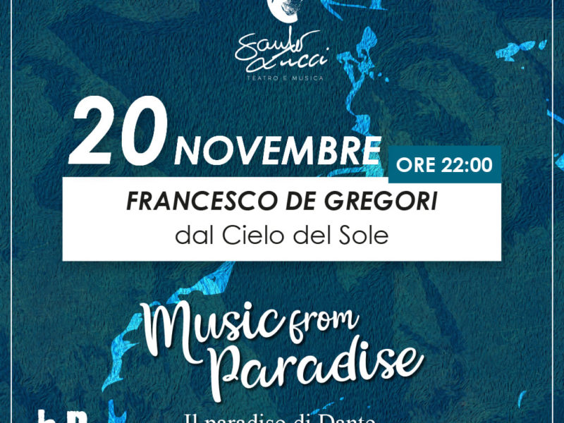 Francesco De Gregori dal Cielo del Sole