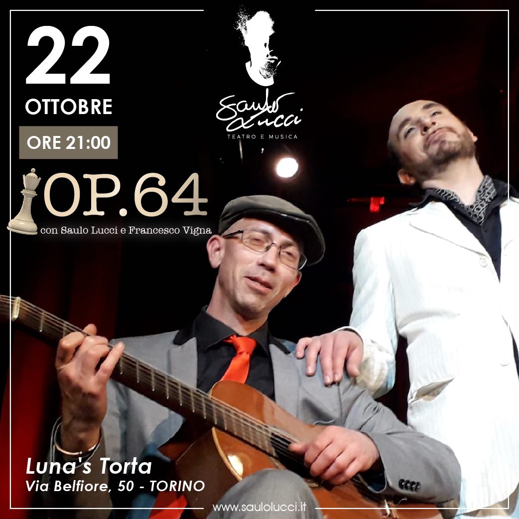 Saulo Lucci e Francesco Vigna in “Op. 64”