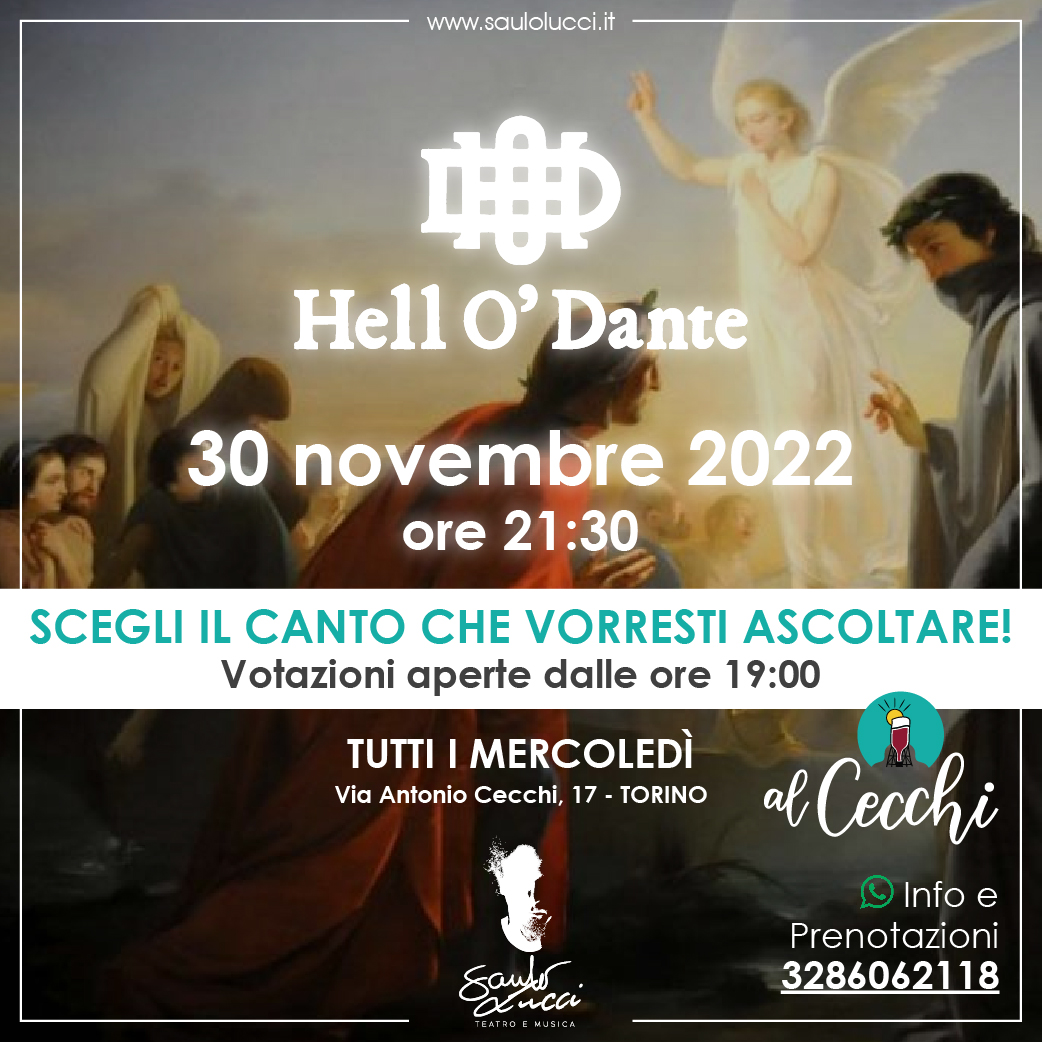 Hell O’ Dante Mercoledì 30 Novembre