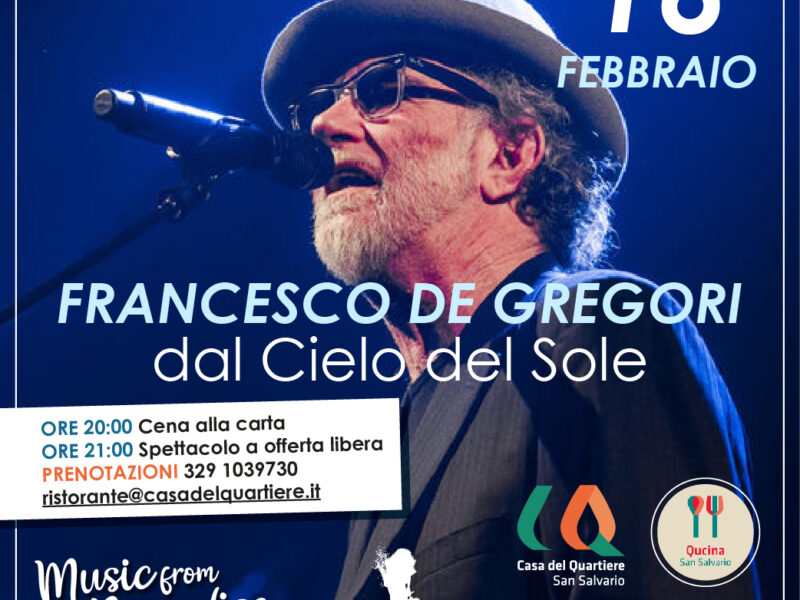 Francesco de Gregori “Dal Cielo del Sole”