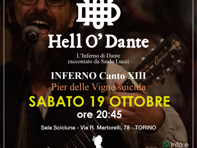 SABATO 19 OTTOBRE Inferno XIII – Pier delle Vigne suicida